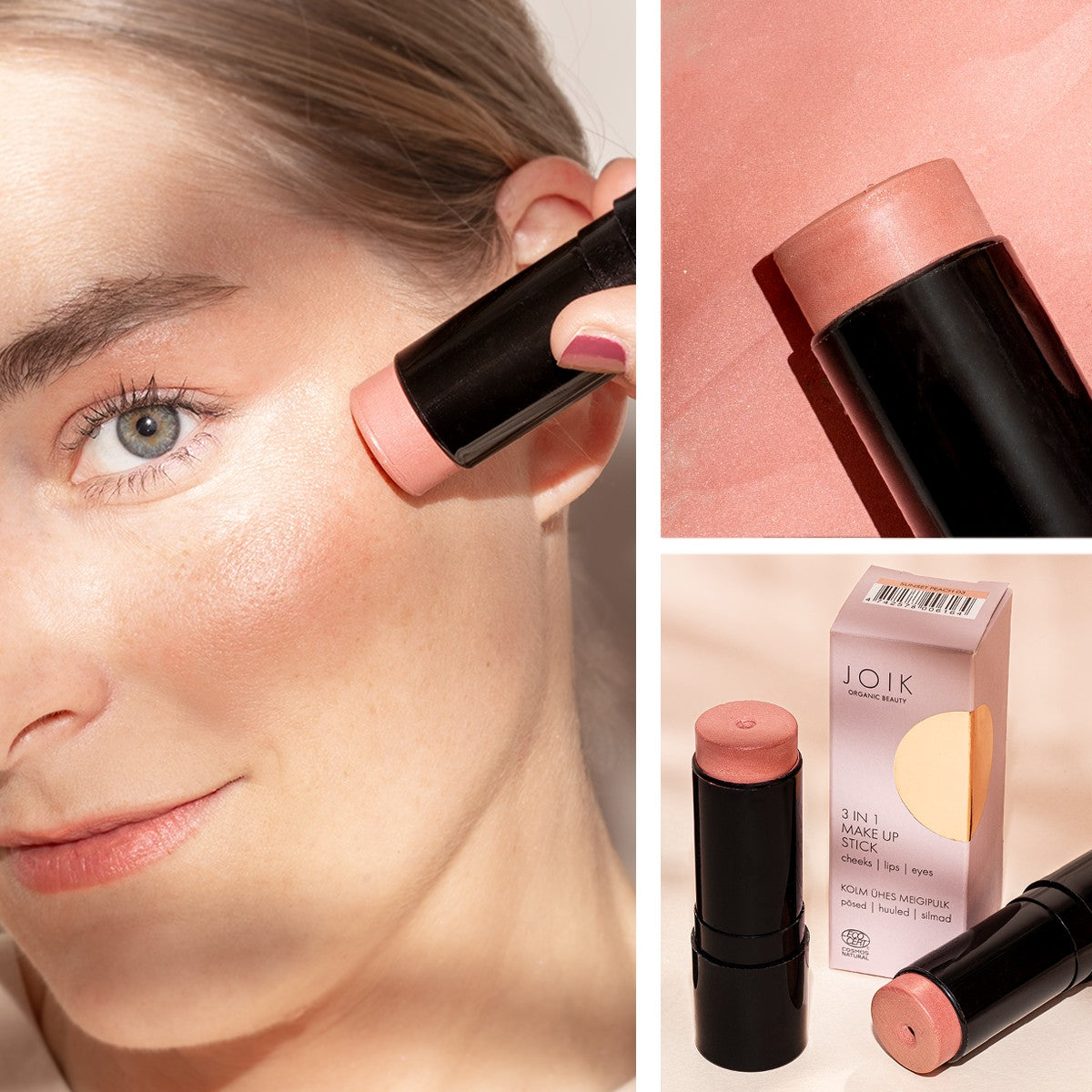 JOIK Organic Beauty 3 in 1 Makeup Stick - 03 Sunset Peach