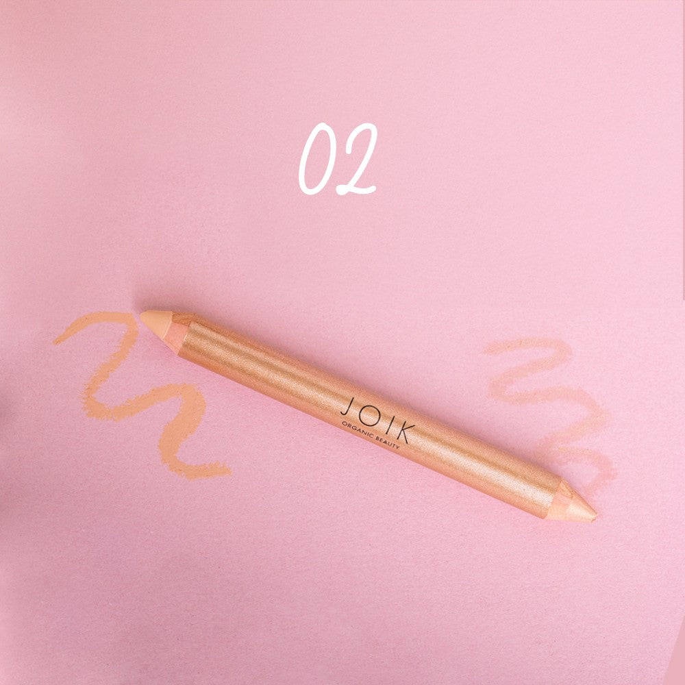 Organic Beauty Dual-Ended Highlighter and Concealer Stick - 02