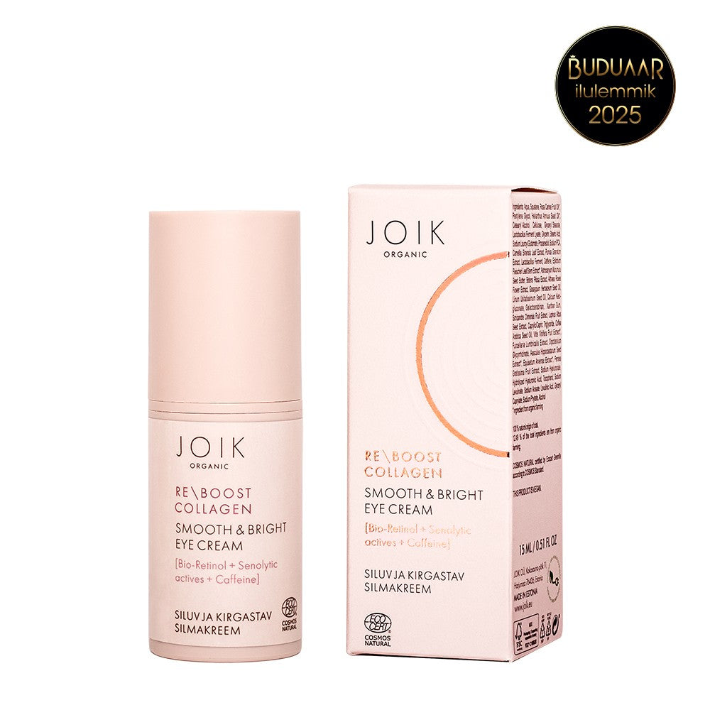 Organic Re-Boost Collagen Smooth & Bright Eye Cream COS NAT, 15 ml 